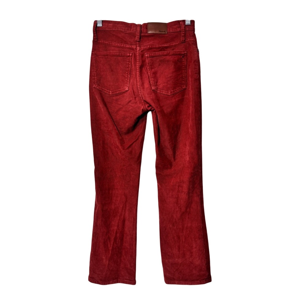 Madewell Cali Demi Boot Corduroy Button Fly Red Jeans‎ Size 24 - Picture 3 of 8